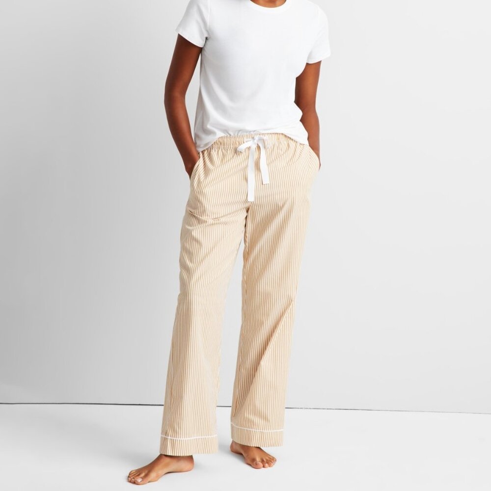 #15. State of Day Women's Printed Poplin Pajama Pants